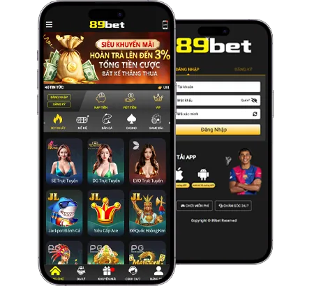 Giao diện điện thoại di động hiển thị ứng dụng 98bet App với các tùy chọn cá cược thể thao trực quan